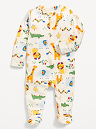 Image number 1 showing, 2-Way-Zip Sleep & Play Footed One-Piece for Baby