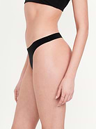 Image number 3 showing, Low-Rise No-Show Thong Underwear 6-Pack