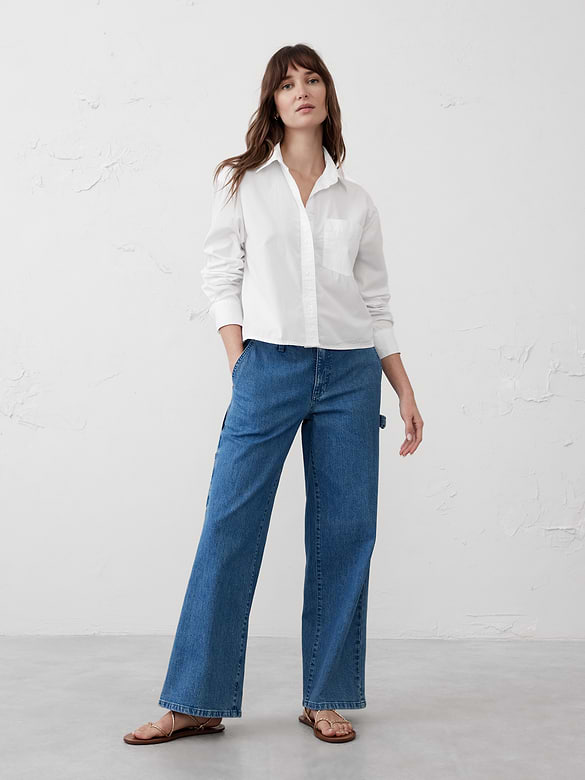 Boxy Button-Down Shirt