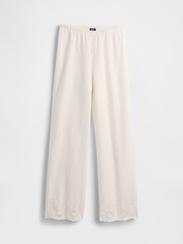 Eyelet Hem PJ Pants