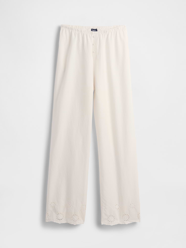 Image number 3 showing, Eyelet Hem PJ Pants