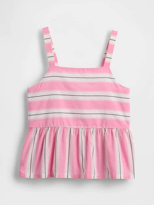 Kids Poplin Peplum Top
