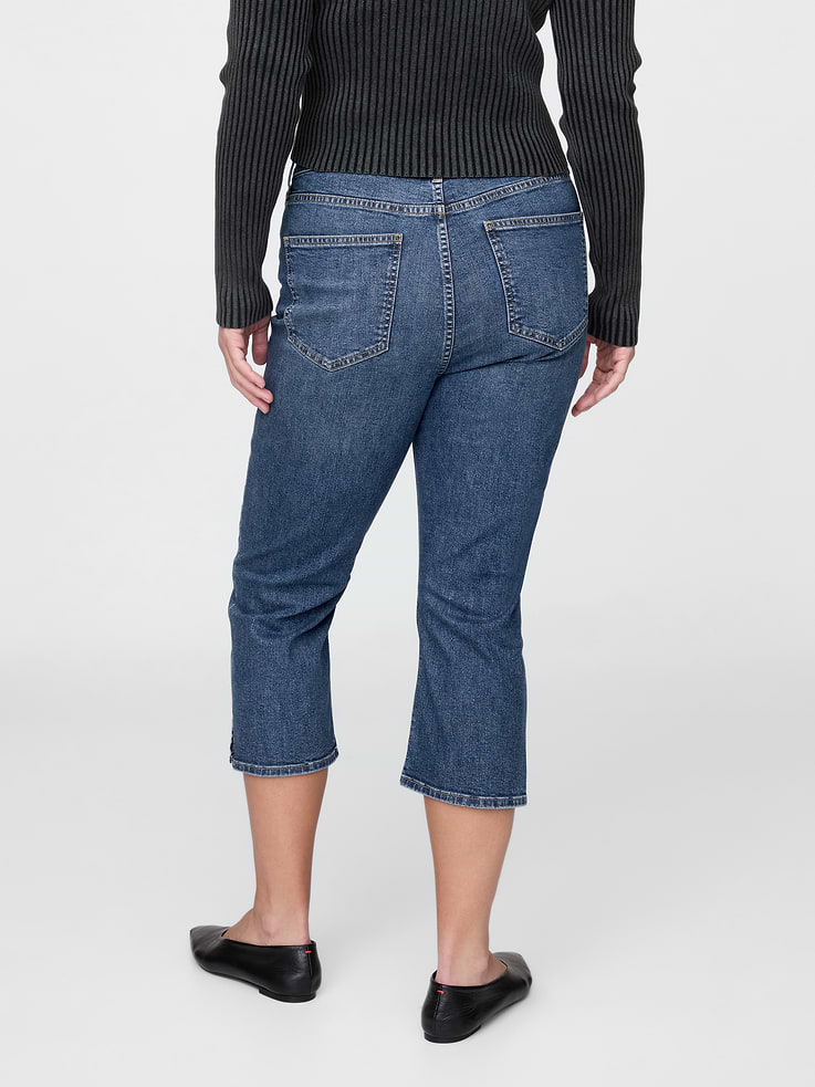 Image number 6 showing, High Rise Capri Jeans