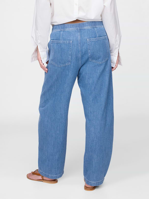 High Rise Easy Barrel Jeans