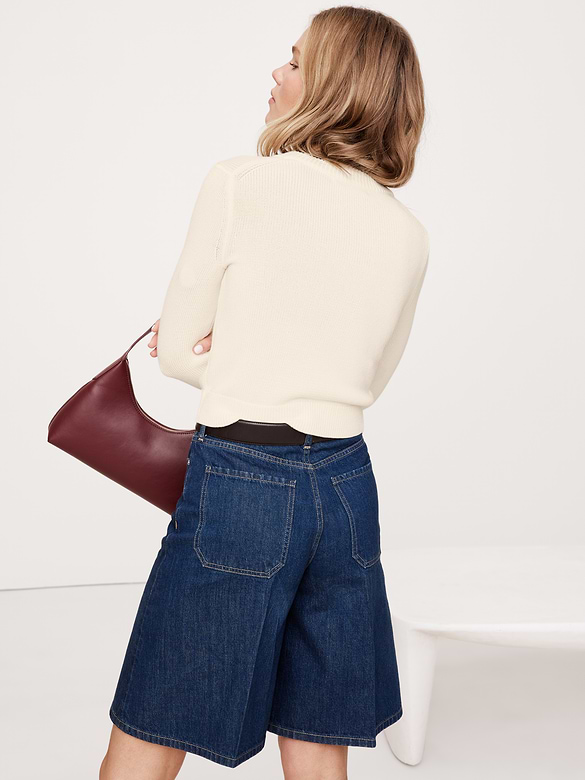 Larkspur Cotton-Silk Shrunken Sweater