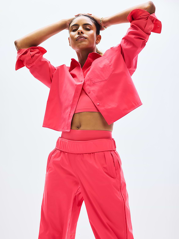 Midday Cropped Poplin Shirt