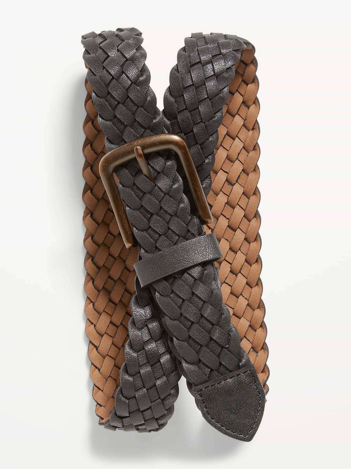 Image number 1 showing, Braided Faux-Leather Belt for Men