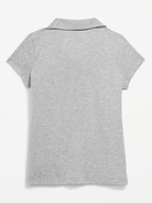 Image number 3 showing, School Uniform Jersey-Knit Polo Shirt for Girls