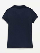 Image number 3 showing, School Uniform Jersey-Knit Polo Shirt for Girls