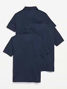 Image number 2 showing, School Uniform Polo Shirt 3-Pack for Boys