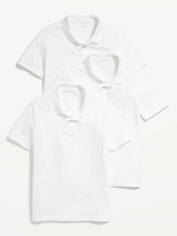 School Uniform Polo Shirt 3-Pack for Boys