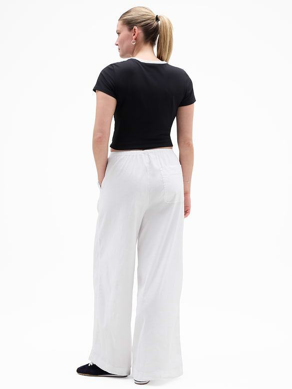 Paradise Mid Rise Wide Leg Pant