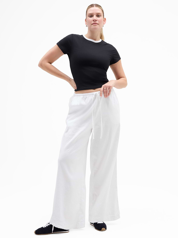 Image number 6 showing, Paradise Mid Rise Wide Leg Pant