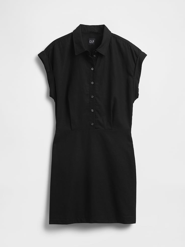 Image number 6 showing, Linen-Blend Shirtdress