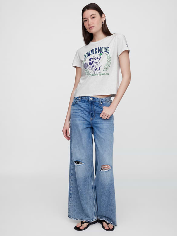 Gap × Disney Minnie Mouse Shrunken Graphic T-Shirt