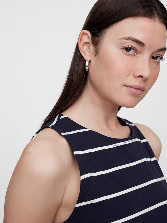 Stripe Jersey Mini Dress