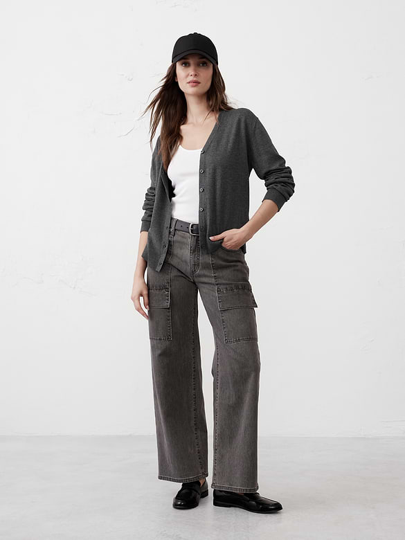 Forever V-Neck Cardigan Sweater