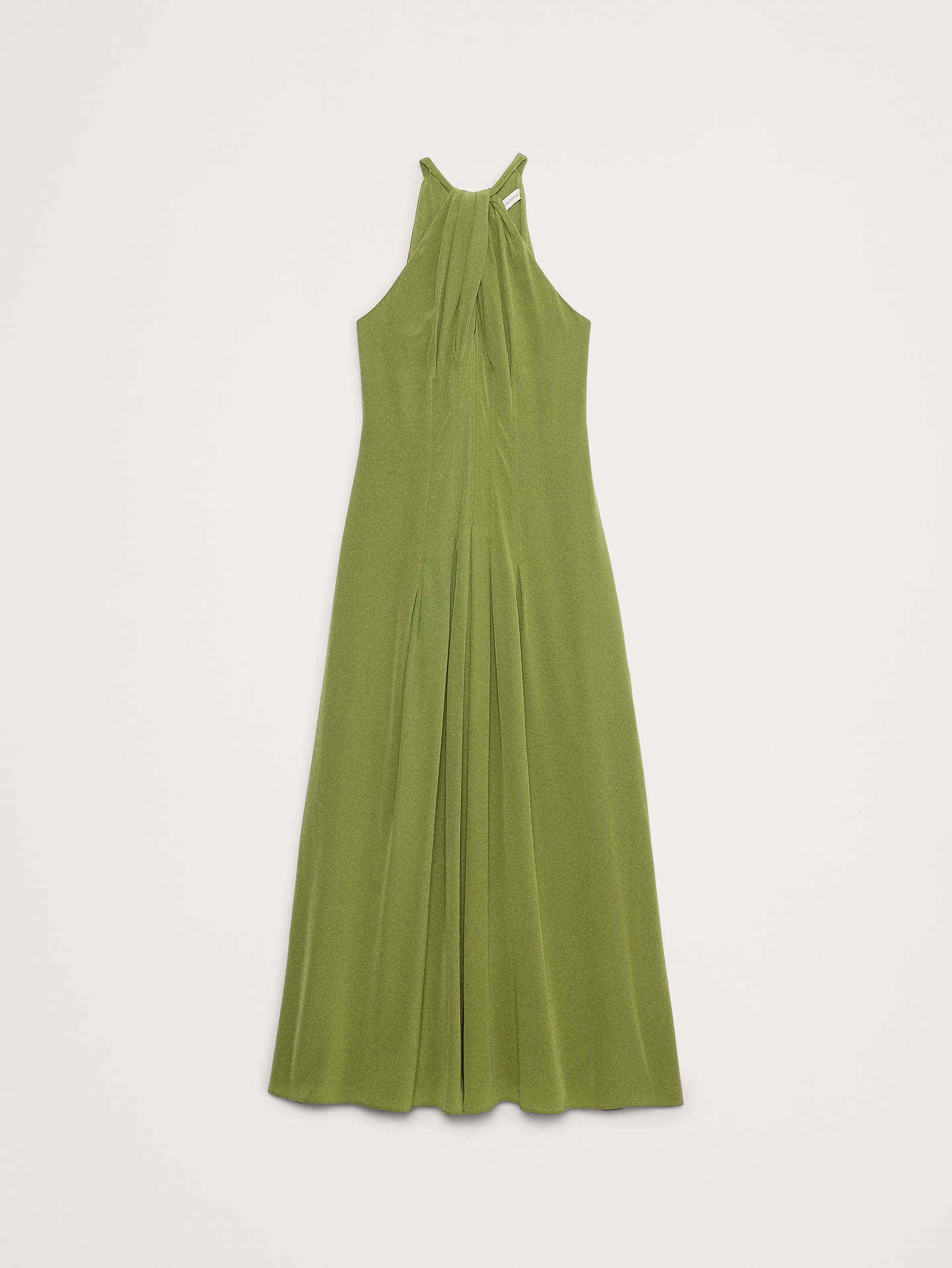 Image number 5 showing, Matte Silk Halter Maxi Dress