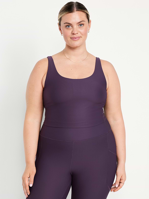 Light Support PowerSoft Rib Longline Sports Bra