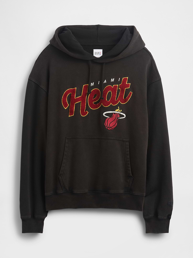 Image 7 of 9, NBA Miami Heat Logo Heavyweight Hoodie