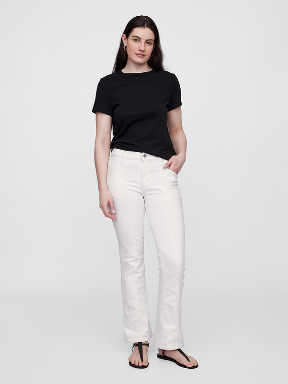 Mid Rise Seamed Universal Baby Boot Jeans