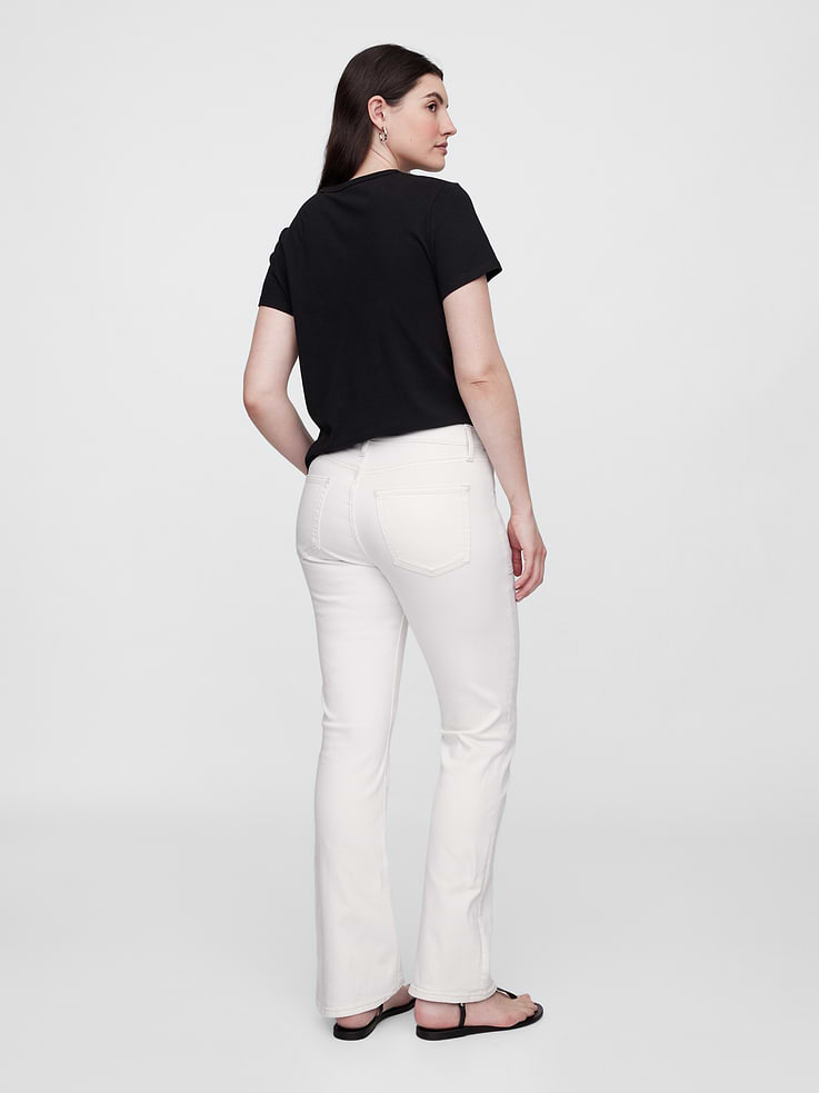 Image number 6 showing, Mid Rise Seamed Universal Baby Boot Jeans