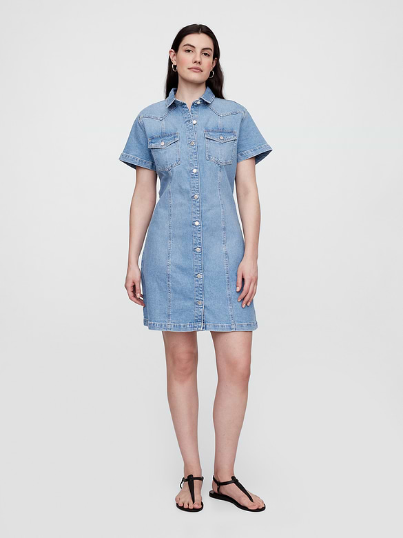 Western Mini Shirtdress