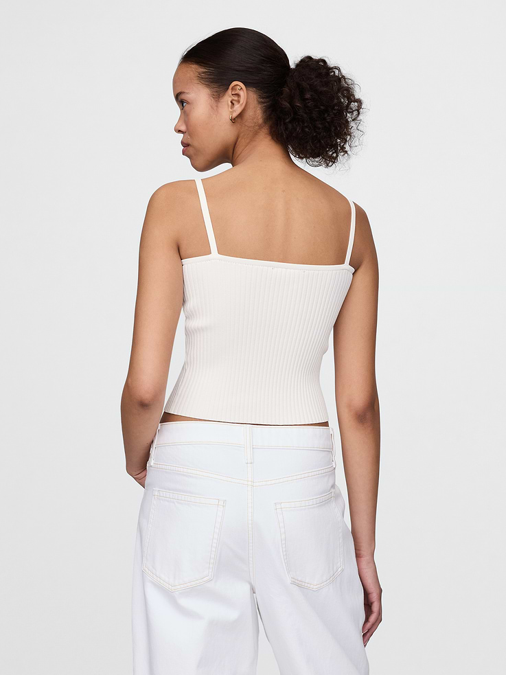 Image number 3 showing, Rib Sweater Crop Tank Top