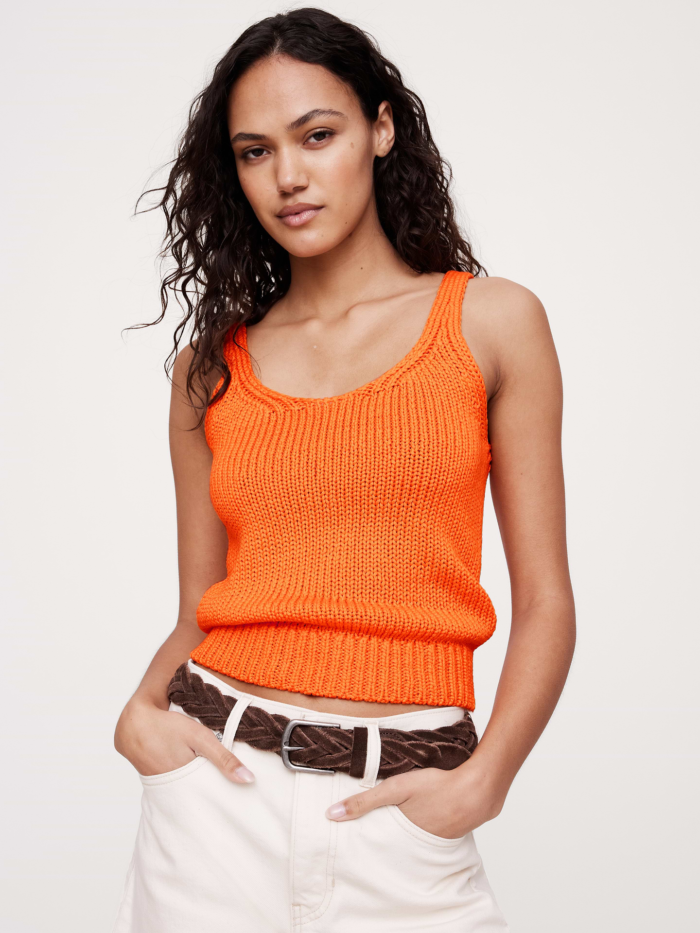 Image number 1 showing, Cotton Sweater Tank