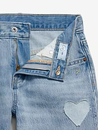 Image number 5 showing, Super Baggy Wide-Leg Embroidered Jeans for Girls