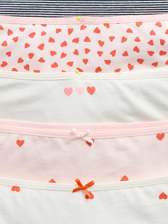 Kids Organic Stretch Cotton Hipster Briefs (5-Pack)