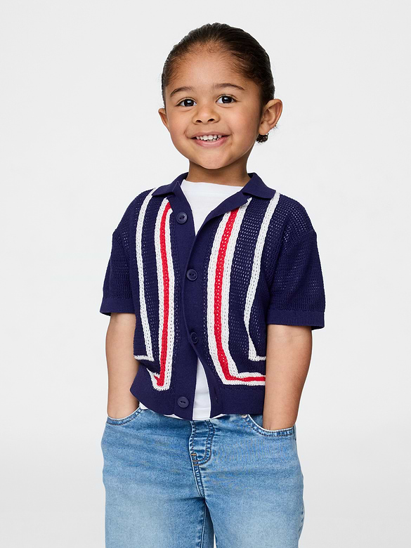 Baby & Toddler Border Stripe Sweater Shirt