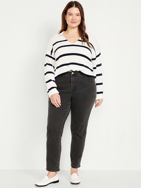 Curvy High-Waisted Vintage Slim Jeans