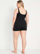 Image number 6 showing, Seamless Ribbed Short Bodysuit