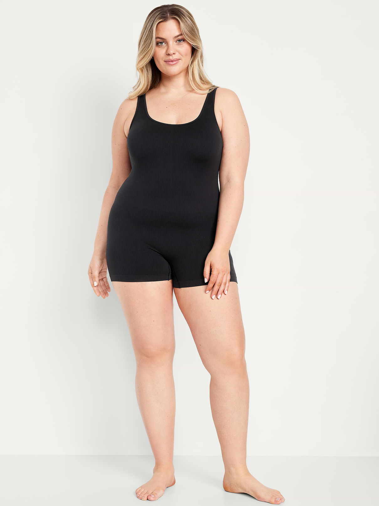 Image number 5 showing, Seamless Ribbed Short Bodysuit