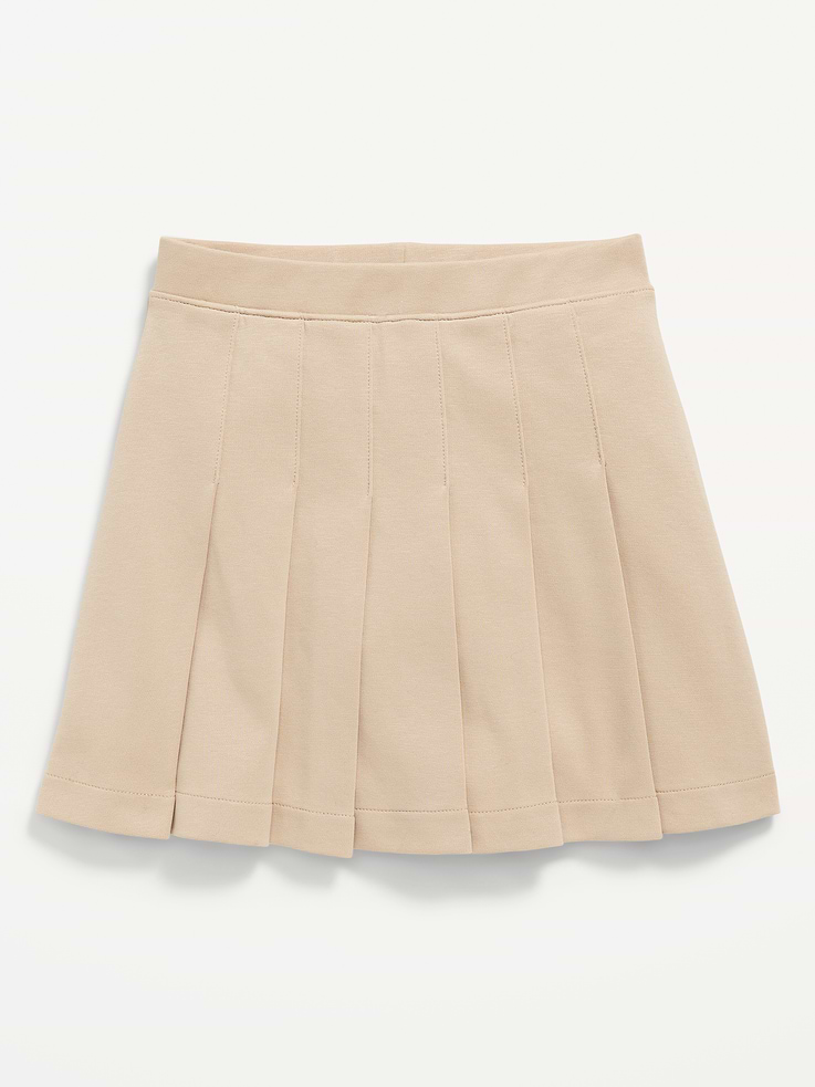 Image 4 of 6, School Uniform Ponte-Knit Pleated Skort for Girls