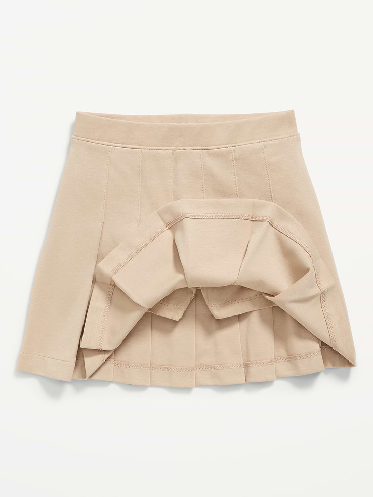 Image 5 of 6, School Uniform Ponte-Knit Pleated Skort for Girls