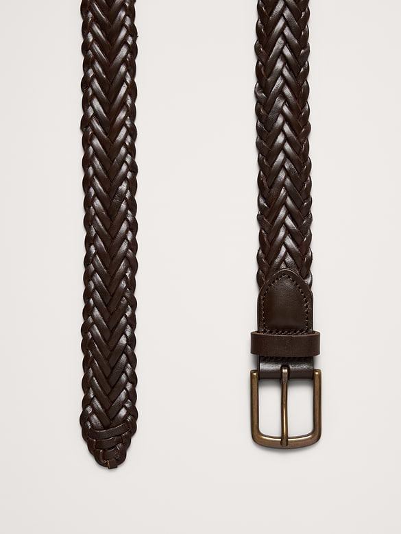 Ceinture en cuir tressé Tamalpais