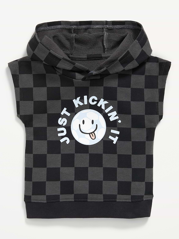 Printed Dolman-Sleeve French Terry Pullover Hoodie for Baby