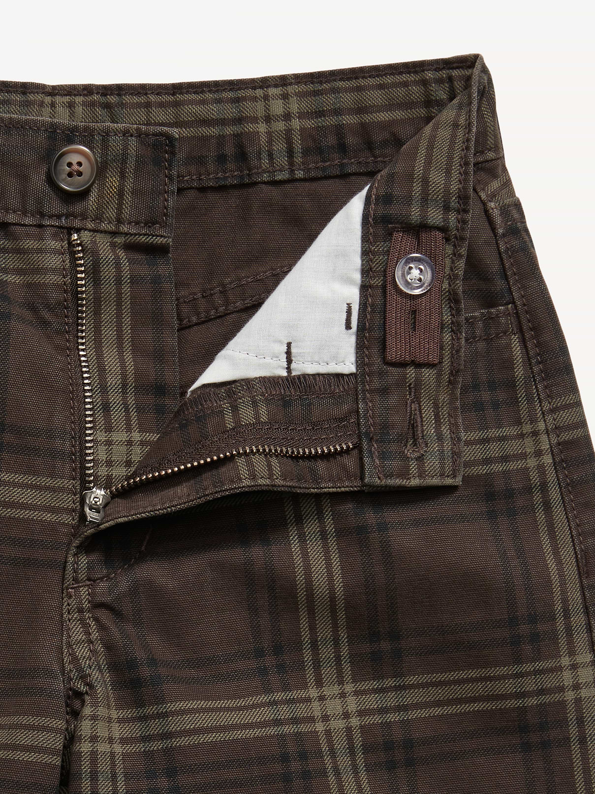 Image 5 of 5, Below Knee Baggy Canvas Shorts for Boys