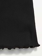 Image number 3 showing, High-Waisted Ribbed Flared Leggings for Girls