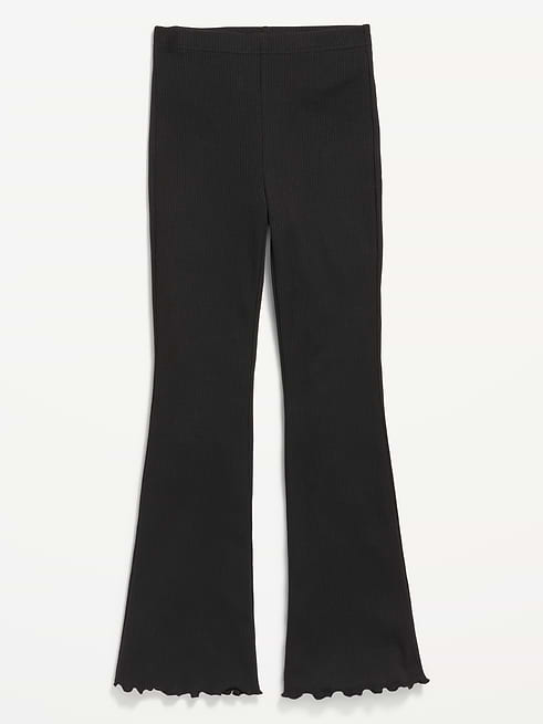 High High-Waisted Ribbed Flared Leggings for Girls on clearance at Old Navy — 30% off
