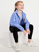 Image number 3 showing, High-Waisted PowerSoft 7/8-Length Side-Pocket Leggings for Girls