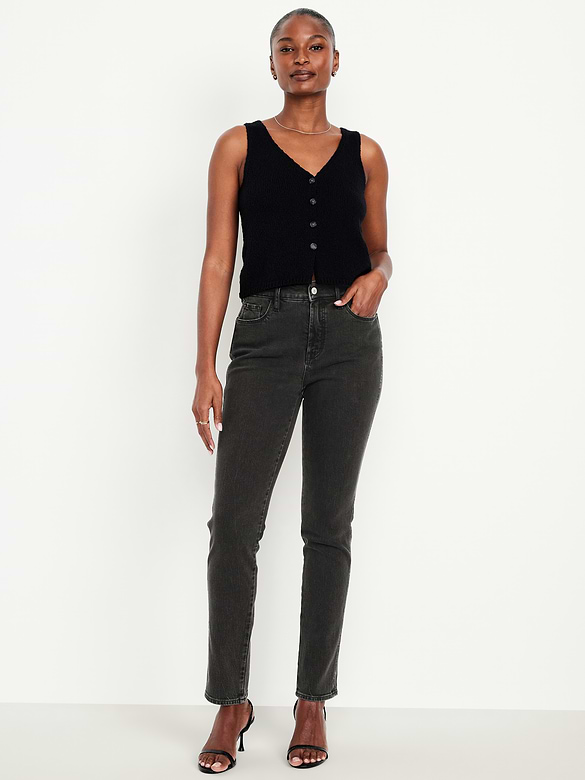 Curvy High-Waisted Vintage Slim Jeans