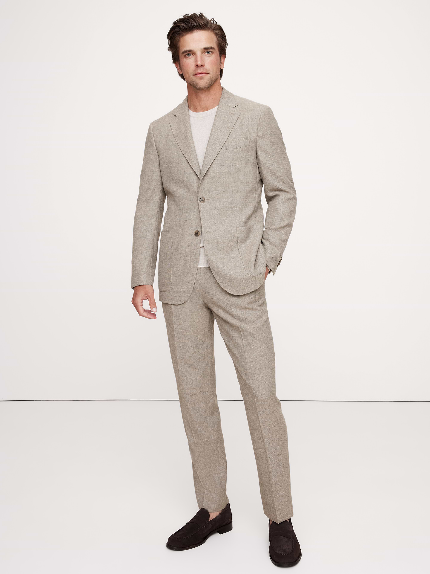 Image 6 of 8, Italian Wool Ventile Suit Jacket