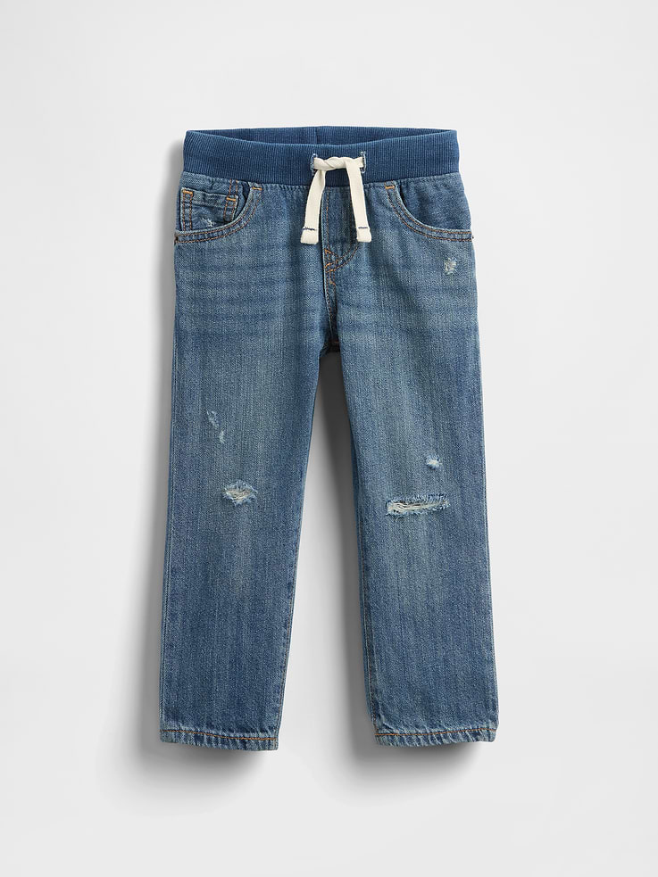 Image number 1 showing, Baby & Toddler Pull-On Slim Jeans