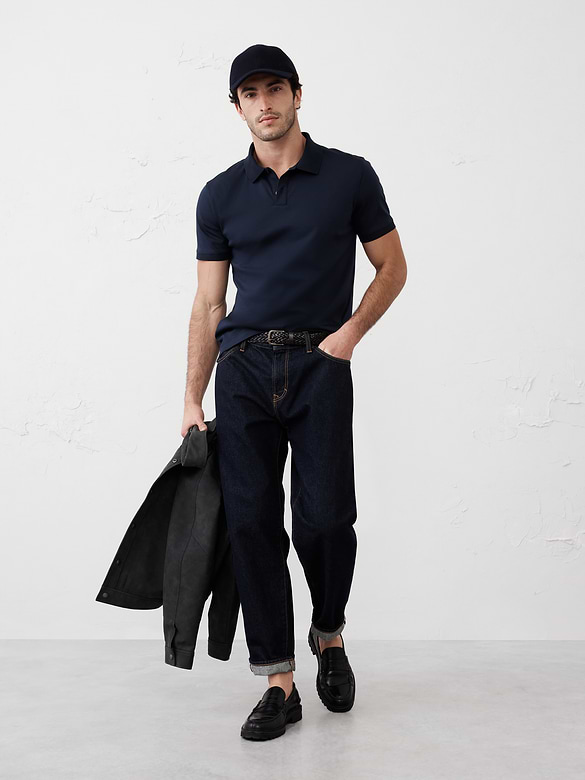 Standard-Fit Luxe Touch Polo
