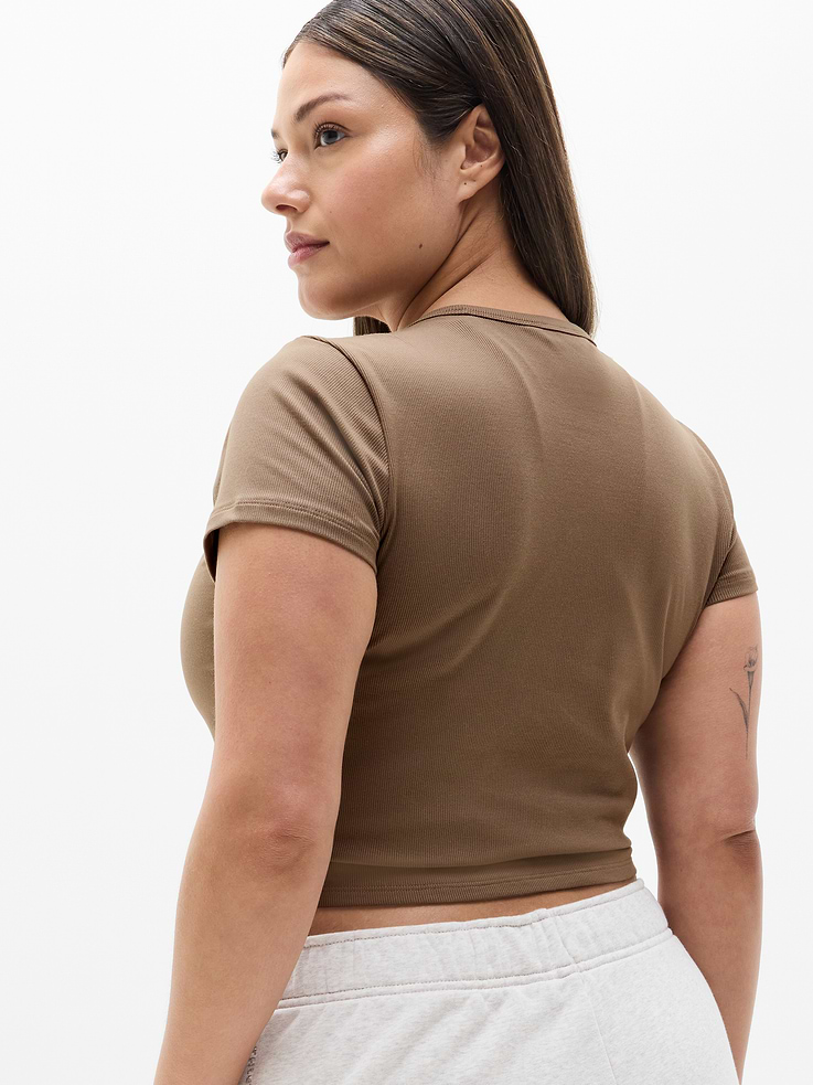 Image number 7 showing, Signature Rib Crop Tee