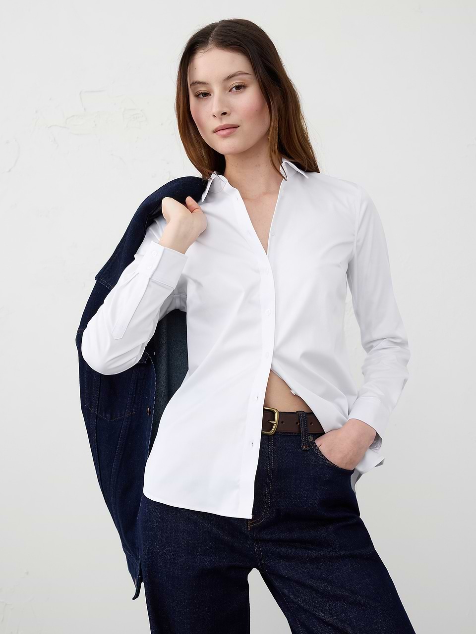 tailored white dress shirt Custom 2 Pack Tweedmaker while precision seams enhance the tailored fit Hisdern Men's White Dress Shirt