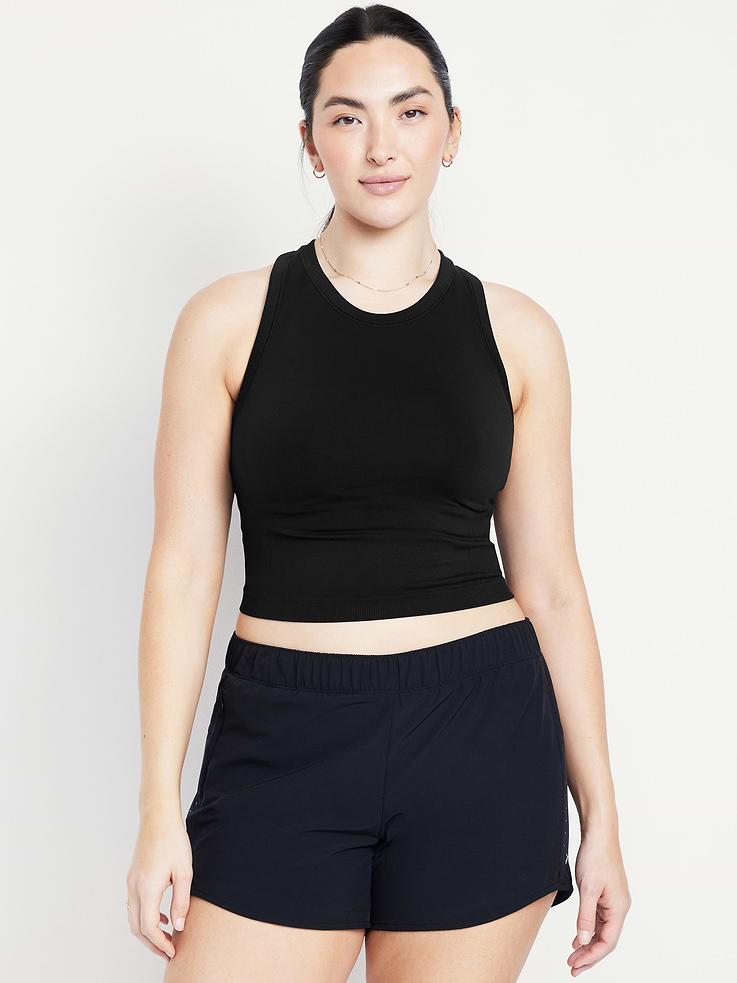 L'image numéro 5 présente Camisole courte ajustée Fluidité sans coutures